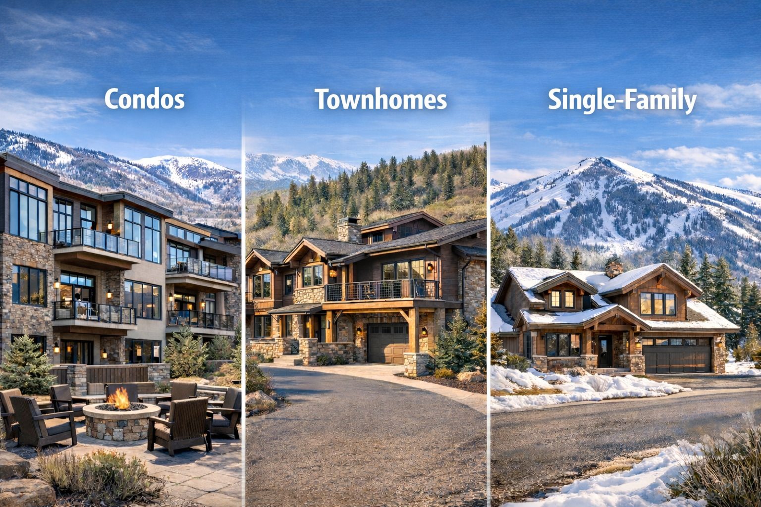 Best Park City Investment Properties: Condos vs Townhomes vs Single-Family (Cap Rate, HOA, Rental Rules Compared)
